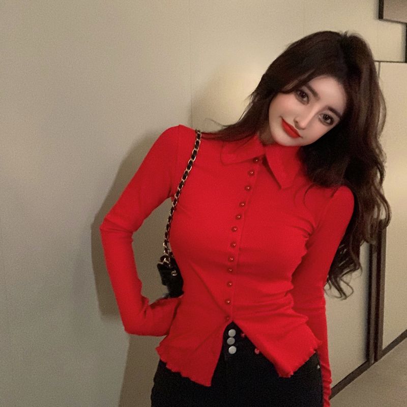 Shirts Women Skinny Elegant Si - огляд і ціна Women'S Y2K Fashion Aesthetic