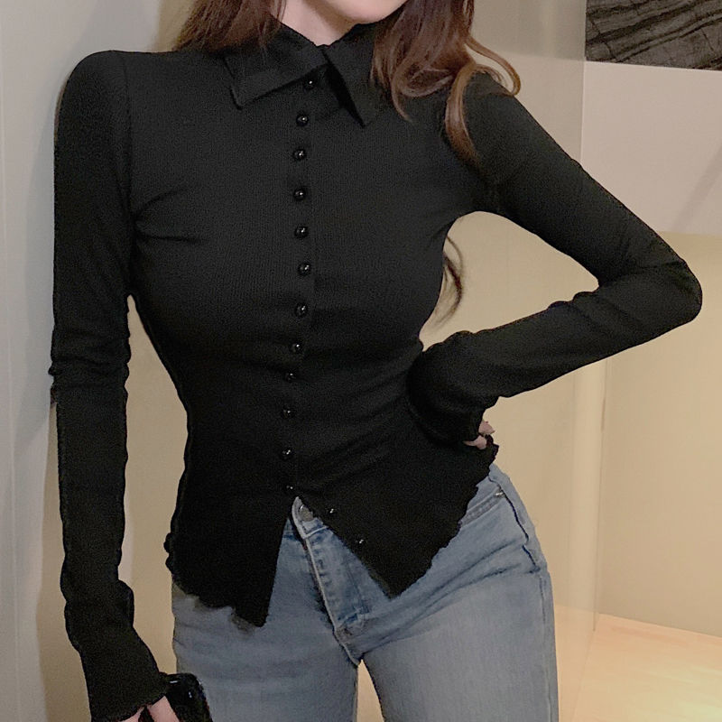Shirts Women Skinny Elegant Si - огляд і ціна Women'S Y2K Fashion Aesthetic