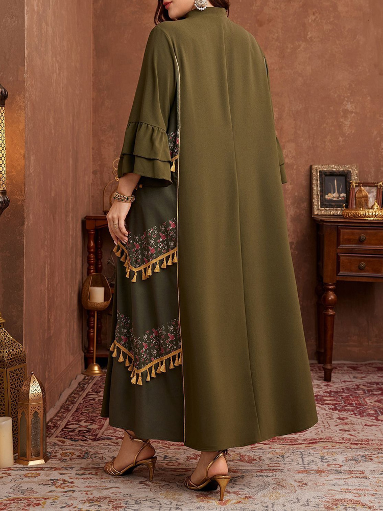 GIBSIE Plus Size Ethnic Style  - огляд і ціна Maxi Dress Boho